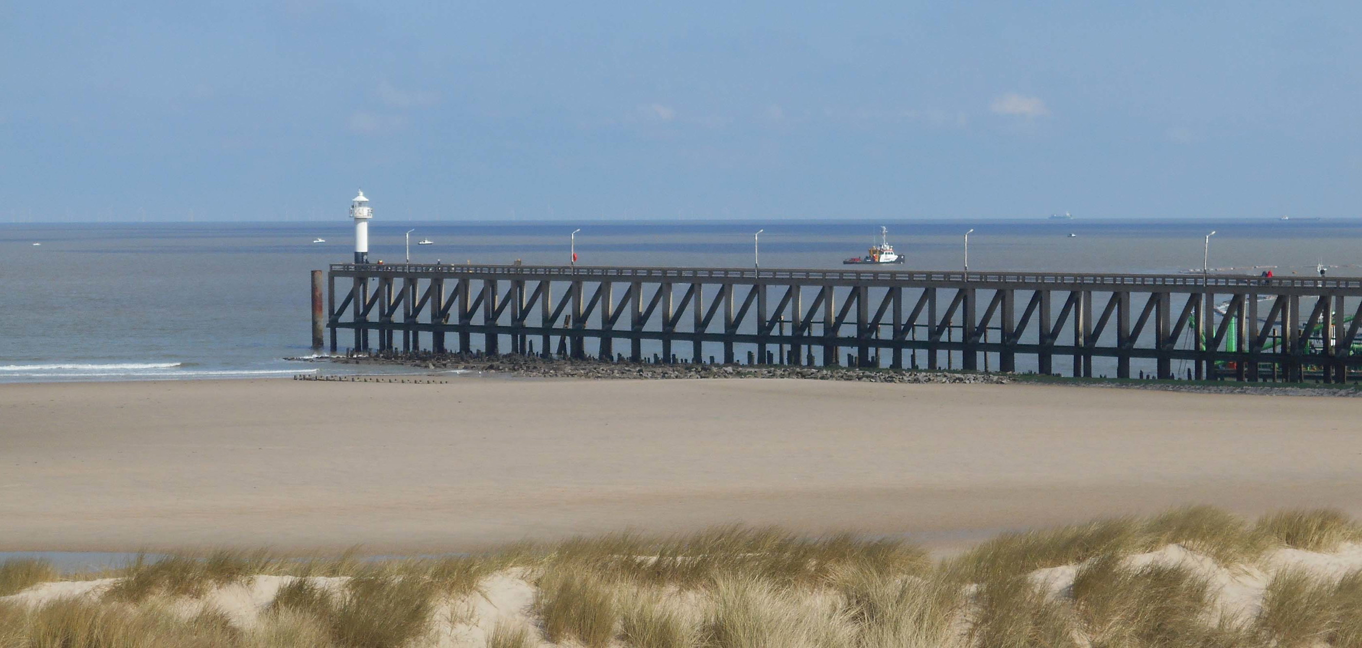 Treinstapper op de GR 5A van Blankenberge naar Oostende